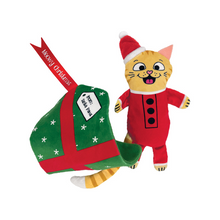 Load image into Gallery viewer, KONG Holiday Cat Pull-A-Partz Present Snowflake Wrap