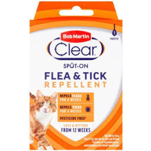 Load image into Gallery viewer, Bob Martin Clear Pesticide Free Spot On For Cats Flea & Tick Repellent