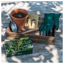 Load image into Gallery viewer, Burgon & Ball RHS Woodland Wonders Sowing & Potting Tin 