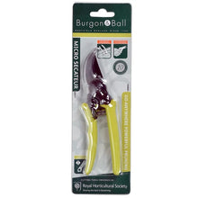 Load image into Gallery viewer, Burgon & Ball RHS End Micro Secateurs-Green Handles
