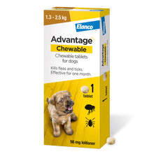 Load image into Gallery viewer, Elanco Advantage Chewable Flea and Tick Protection