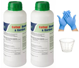 Load image into Gallery viewer, Gallup Home & Garden Glyphosate Weedkiller, Twin Pack (2 x 1 Litre bottles) of Super Strength Gallup Home & Garden Glyphosate Weedkiller, Gallup weed killer, 1L + Free 30ml Measuring cup