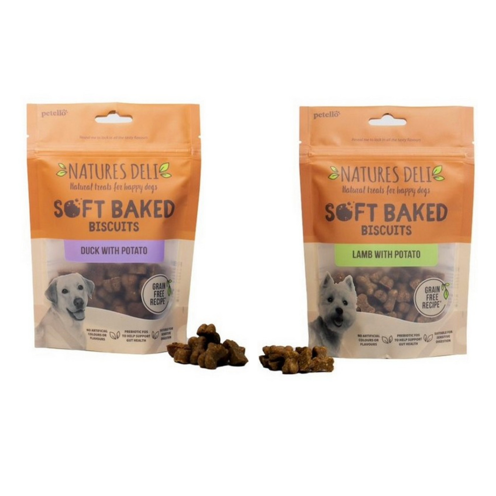 Natures Deli Grain Free Duck & Lamb 100g Dog Treats Free Delivery