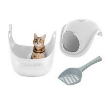Load image into Gallery viewer, Litter Genie Cat Litter Box White with Scoop and Box Hood