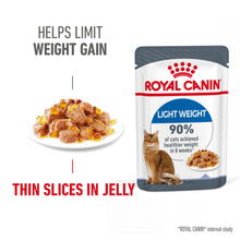 Load image into Gallery viewer, Royal Canin Light Weight Care in Jelly Adult Wet Cat Food For Cats 12 x 85g