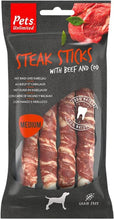 Load image into Gallery viewer, Pets Unlimited Steak Sticks Beef - Various Sizes