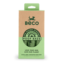 Load image into Gallery viewer, Beco Large Dog Poop Waste Bags Unscented - Various Pack Sizes