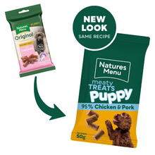 Load image into Gallery viewer, Natures Menu Chicken Meaty Treats for Puppies