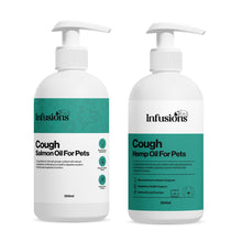 Load image into Gallery viewer, Infusions Cough Salmon/Hemp Oil For Cats & Dogs 300ml