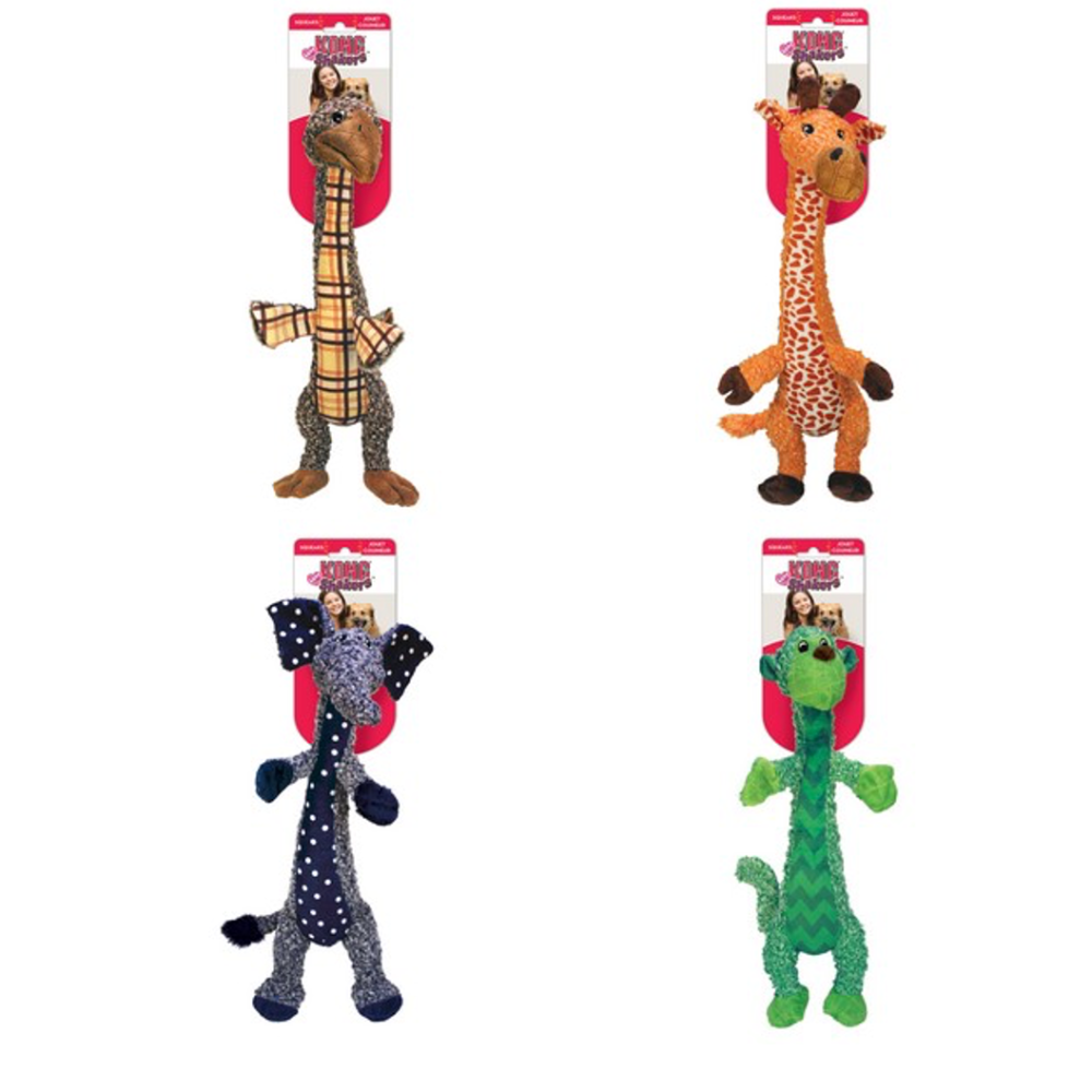 KONG Shakers Luvs Giraffe – Quietsch-Spielzeug Zum Zerren & Apportieren Für Kleine Hunde