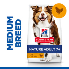 Load image into Gallery viewer, Hill's Science Plan Mature Adult Medium Dry Dog Food Chicken Flavour 14kg