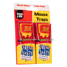 Load image into Gallery viewer, The Big Cheese Fresh Baited Mouse Trap - Twinpack