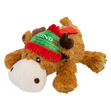 Load image into Gallery viewer, KONG Holiday Cozie Reindeer Red/Green Medium
