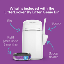 Load image into Gallery viewer, LitterLocker by Litter Genie Bin With Extra Refill