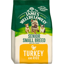 Load image into Gallery viewer, James Wellbeloved Turkey & Rice Senior Small Breed Dog Food