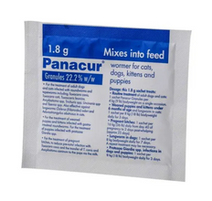 Load image into Gallery viewer, Panacur Wormer Granules 22% 1.8g Cat & Dog x 3 Sachets