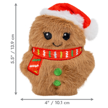 Load image into Gallery viewer, KONG Holiday Snuzzles Mini Santa Gingerbread XS