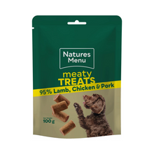 Load image into Gallery viewer, Natures Menu Real Meaty Dog Treats 100g
