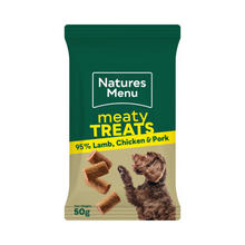Load image into Gallery viewer, Natures Menu Real Meat Dog Treats 12X50g