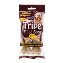 Load image into Gallery viewer, Munch & Crunch Tripe Filled Bone For Dogs