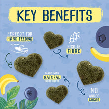 Load image into Gallery viewer, Burgess Excel Fruity Feasts Rabbit Treats Banana & Blueberry 60g