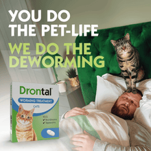 Load image into Gallery viewer, Drontal Wormer Tablets, Convenient for Small and Medium Cats (Under 4kg), All Pack Sizes