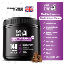 Load image into Gallery viewer, Our Dogs Life Multivitamin Chews 140 Chews