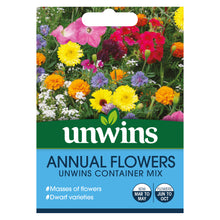 Load image into Gallery viewer, Annual Flowers Unwins Container Mix