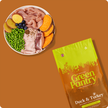 Load image into Gallery viewer, Green Pantry Calming Support Natural Dog Food Duck & Turkey with Sweet Potato & Blueberry