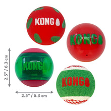 Load image into Gallery viewer, KONG Holiday Occasions Balls 4 Pack Medium
