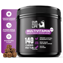 Load image into Gallery viewer, Our Dogs Life Multivitamin Chews 140 Chews