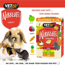 Load image into Gallery viewer, VETIQ Nibblots For Small Animals Variety Pack, 4 x 30G