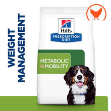 Load image into Gallery viewer, Hill's Prescription Diet Metabolic + Mobility Weight Management Dry Dog Food with Chicken 12kg Bag
