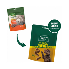 Load image into Gallery viewer, Natures Menu Real Meaty Dog Treats 100g