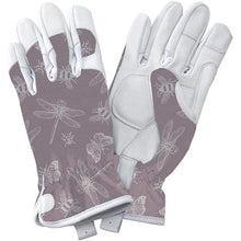 Load image into Gallery viewer, Kent & Stowe Leather Gloves Flutter Bugs Teal/Purple Small/Medium