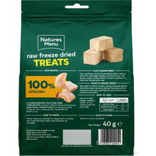 Load image into Gallery viewer, Natures Menu Freeze Dried Chicken Chunks Dog Treats
