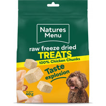 Load image into Gallery viewer, Natures Menu Freeze Dried Chicken Chunks Dog Treats