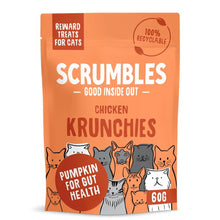 Load image into Gallery viewer, Scrumbles Chicken Krunchies Treats For Cats 60g