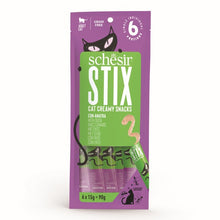 Load image into Gallery viewer, Schesir Stix Adult Cat Snacks 6x15g 12 Pack