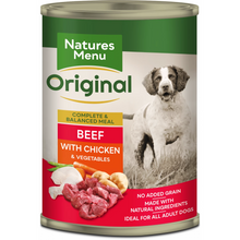 Load image into Gallery viewer, Natures Menu Original Wet Dog Food Cans 12 x 400g