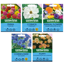 Load image into Gallery viewer, Unwins Easy Annuals Seed Bundle for Beginners
