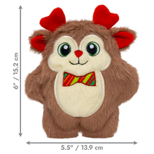 Load image into Gallery viewer, KONG Holiday Snuzzles Bow Tie Reindeer Small