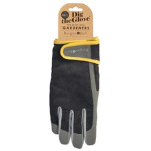 Load image into Gallery viewer, Burgon & Ball Mens Gardening Gloves Dig The Glove - Slate Corduroy M/L