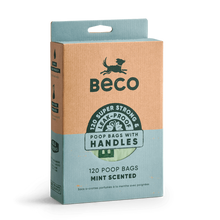 Load image into Gallery viewer, Beco Large Dog Poop Bags Mint Scented With Handles 120/270 Pack