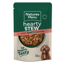 Load image into Gallery viewer, Natures Menu Dog Hearty Stew Pouches Variety Multipack For Adult Dogs 12 x 100g