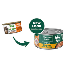 Load image into Gallery viewer, Natures Menu Cat Chicken & Turkey Can 18 x 85g