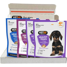 Load image into Gallery viewer, VETIQ Healthy Treats For Puppies Variety Pack, 4 x 50G