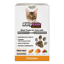 Load image into Gallery viewer, KittyRade Meat Bites Treats With Prebiotics & Superfoods For Cats 100g