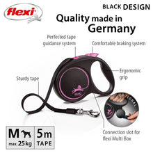 Load image into Gallery viewer, Flexi Black Design M Tape 5m Pink