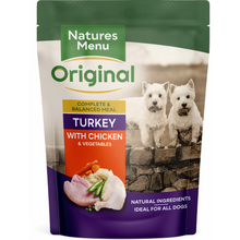 Load image into Gallery viewer, Natures Menu Original Turkey with Chicken Pouch 8 x 300g